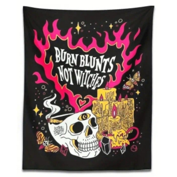 Burn Blunts Not Witches Tapestry - Picture 1 of 2